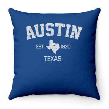 Discover Austin Texas Throw Pillow
