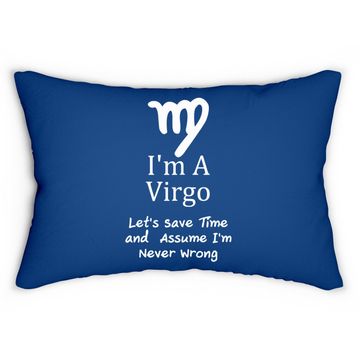 Discover I'm A Virgo Zodiac Lumbar Pillow