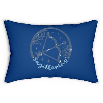 Discover Vintage Distressed Sagittarius Symbol Zodiac Sign Lumbar Pillow