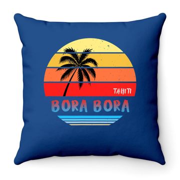 Discover Bora Bora Tahiti Throw Pillow