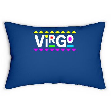 Discover Virgo Zodiac Design 90s Style Lumbar Pillow