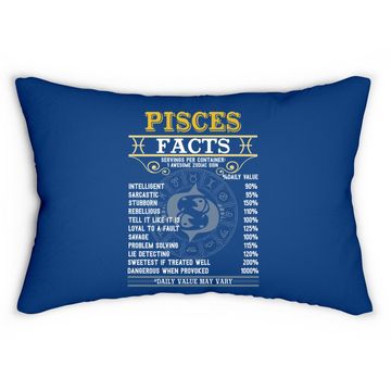 Discover Pisces Facts Zodiac Signs Lumbar Pillow