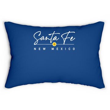 Discover Santa Fe, New Mexico Lumbar Pillow