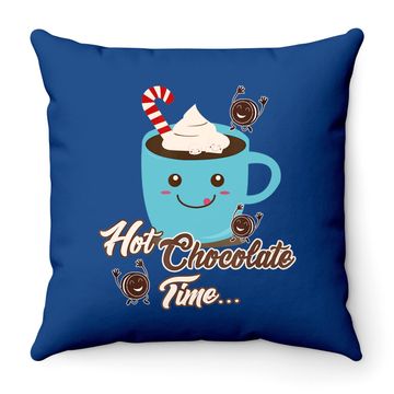 Discover Hot Chocolate Throw Pillow