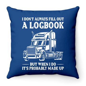 Discover Trucker Drivers Big Rig Throw Pillow