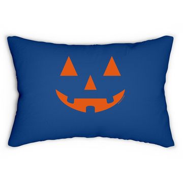 Discover Jack O' Lantern Pumpkin Halloween Lumbar Pillow