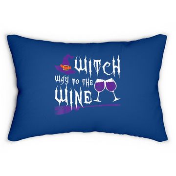 Discover Witch Way To The Wine Lumbar Pillow