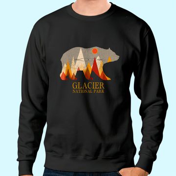 Discover Glacier National Park Grizzly Bear Montana Sweatshirt