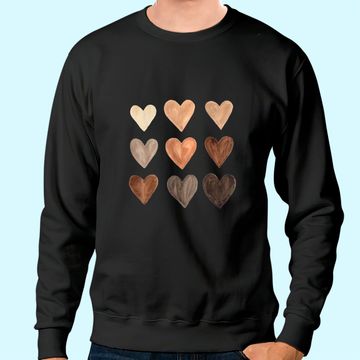 Discover Melanin Hearts Social Justice Equality Unity Protest Sweatshirt