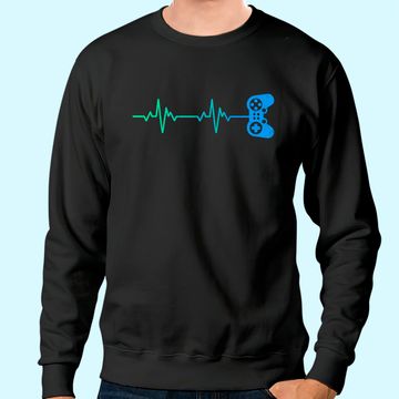 Discover Gamer Heartbeat / Cool Video Game Controller for Nerdy Gamer Sweatshirt