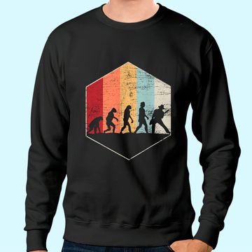 Discover Vintage Men Evolution Bass Guitar Sweatshirt