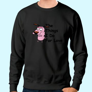 Discover Courage the Cowardly Dog For Love Sweatshirt