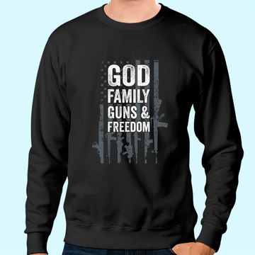 Discover Conservative GOD FAMILY GUNS & FREEDOM Sweatshirt