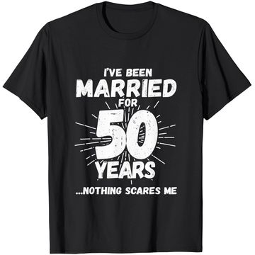Discover Couples Married 50 Years - Funny 50th Wedding Anniversary T-Shirt
