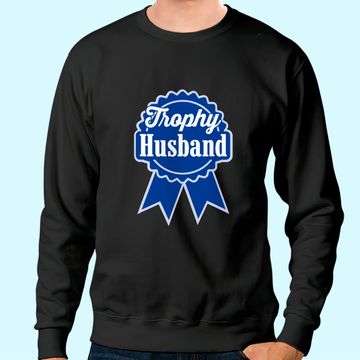 Discover Trophy Husband Retro Ribbon Style Sweatshirt