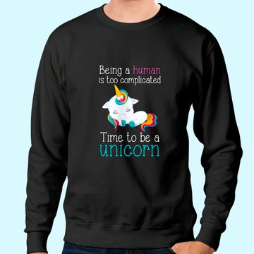 Discover Time to Be a Unicorn Women's Plus Size Sweatshirt