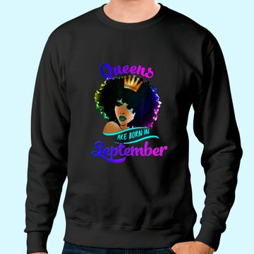 Discover Queens Born September Virgo Libra Birthday Sweatshirt