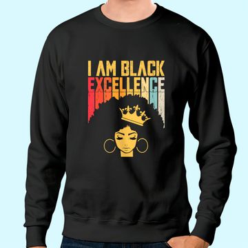 Discover Retro Vintage Black Excellence African Pride History Month Sweatshirt