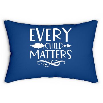 Discover Every Child Matters Native Indigenous Education Orange Day Lumbar Pillow