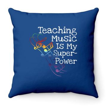 Discover Music Teacher Throw Pillow
