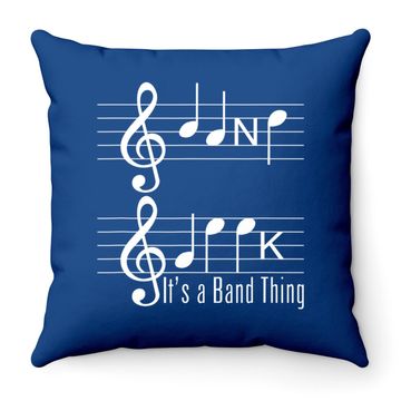 Discover Musicians Band Geek Funny Throw Pillow