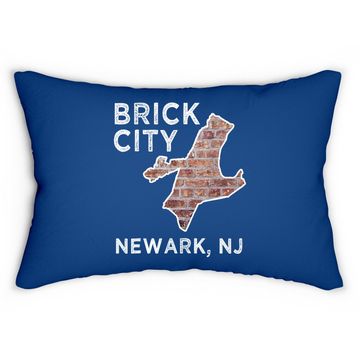 Discover Brick City Newark New Jersey Lumbar Pillow