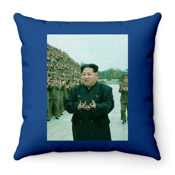 Discover Kim Jong Un Blood Throw Pillow