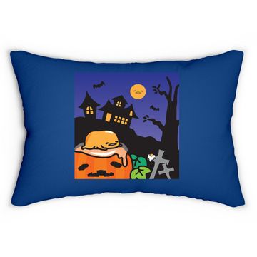 Discover Gudetama Haunted House Halloween Lumbar Pillow