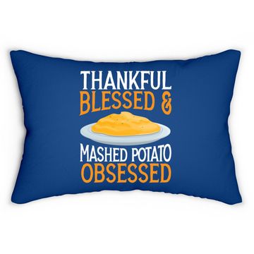 Discover Thankful Blessed And Mashed Potato Obsessed Vegan Spud Lumbar Pillow