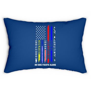 Discover No One Fights Alone Patriot Apparel Lumbar Pillow Lumbar Pillow Fit