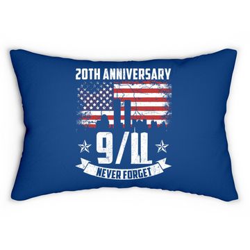 Discover Patriot Day 2021 Never Forget 9-11 20th Anniversary Lumbar Pillow