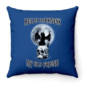 Discover Hello Darkness My Old Friend Throw Pillow