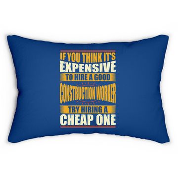Discover Construction Worker Lumbar Pillow