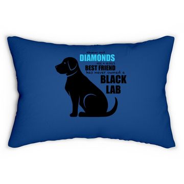 Discover Black Lab Lumbar Pillow