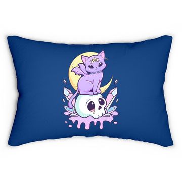 Discover Kawaii Pastel Goth Cute Creepy Witchy Lumbar Pillow