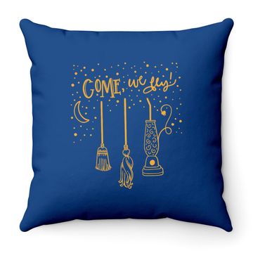 Discover Come We Fly Hocus Pocus Throw Pillow