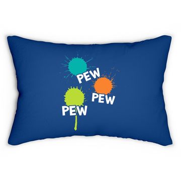 Discover Pew Pew Pew Lumbar Pillow