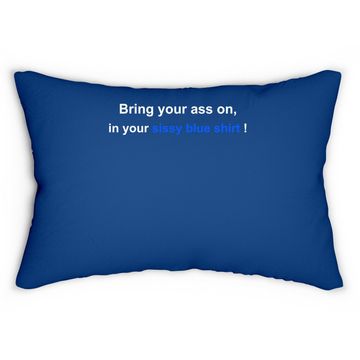 Discover Sissy Blue Lumbar Pillow