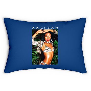 Discover Aaliyah Animal Print Aaliyah Photo Lumbar Pillow