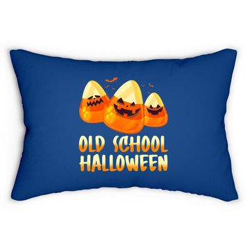 Discover Old School Halloween Candy Corn Lumbar Pillow