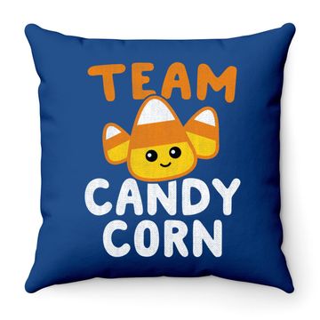Discover Halloween Team Candy Corn Funny Lazy Throw Pillow