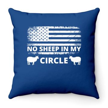 Discover No Sheep In My Circle Throw Pillow