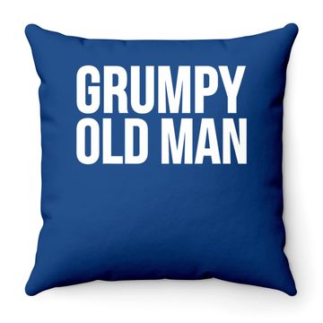 Discover Funny Gift Grumpy Old Man Throw Pillow