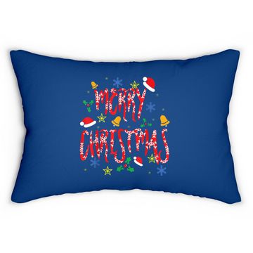 Discover Merry Christmas Lumbar Pillow