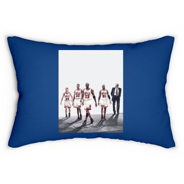 Discover The Last Dance Lumbar Pillow Michael Jordan Scottie Pippen Dennis Rodman Lumbar Pillow