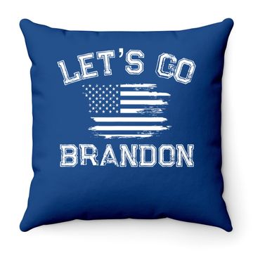 Discover Let’s Go Brandon Conservative Us Flag Throw Pillow