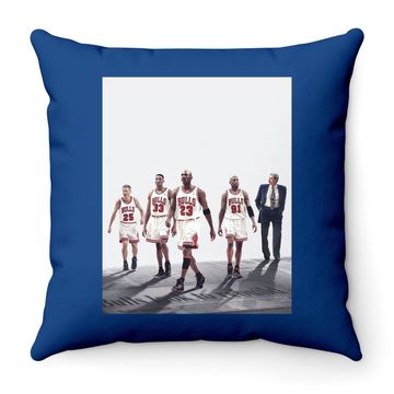 Discover The Last Dance Throw Pillow Michael Jordan Scottie Pippen Dennis Rodman Throw Pillow