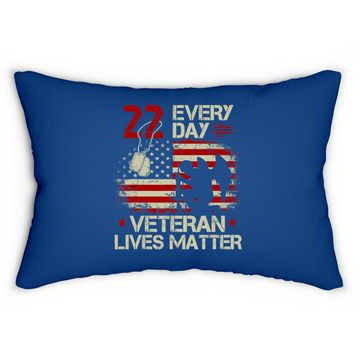 Discover 22 Everyday Veteran Lives Matter Lumbar Pillow