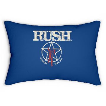 Discover Rush  american Tour 1977 Lumbar Pillow