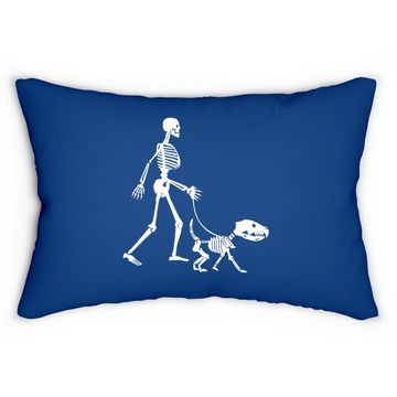 Discover Skeleton Dog Lumbar Pillow